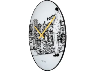 Wandklok NeXtime Trumpet City Ø 40cm - 4