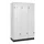Z-garderobekast,HxBxD 1950x1200x500mm,vak B 200/400mm,draaigrendel