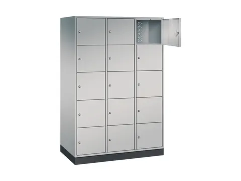 grootvolume-lockersysteem,HxBxD 1950x1220x600mm,3x5vakken,cil.-slot