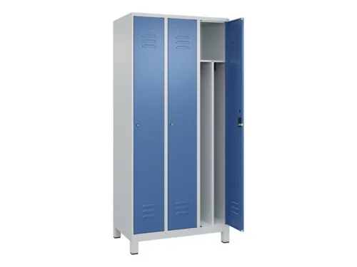 locker voor scheiding van kleding,HxBxD 1950x900x500mm,3vak