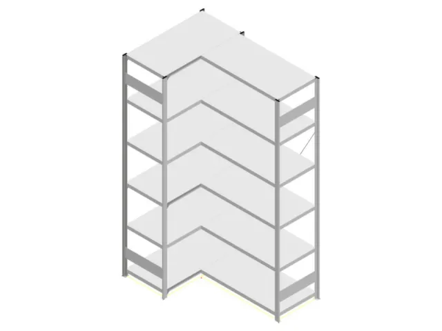 Hoekstelling Hxbxd 2500x1060/1515x535mm Veldlast 900kg 2x6legborden