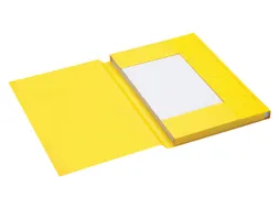 Dossiermap Secolor folio 3 kleppen 225gr geel