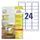 Etiket Avery L4773REV-20 63.5x33.9mm wit 480stuks