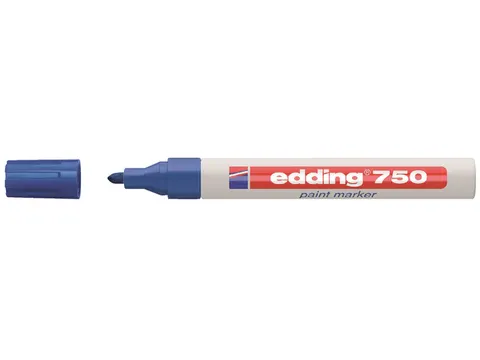 Viltstift edding 750 lakmarker rond blauw 2-4mm