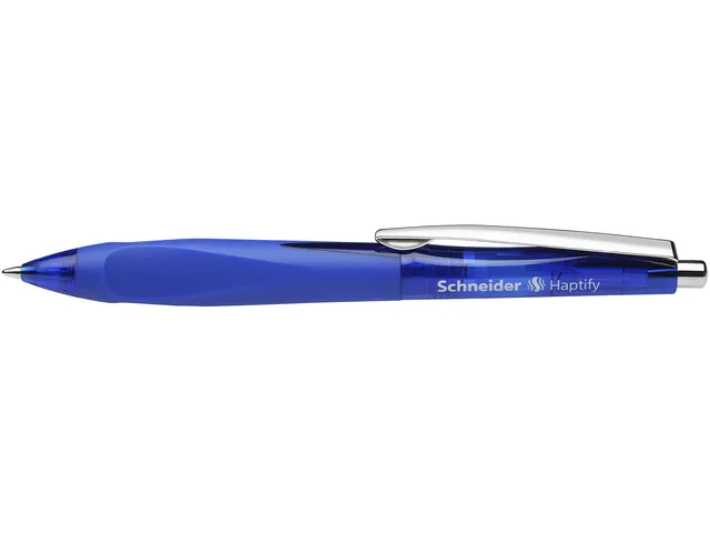 Stylo bille Schneider Haptify bleu encre bleue