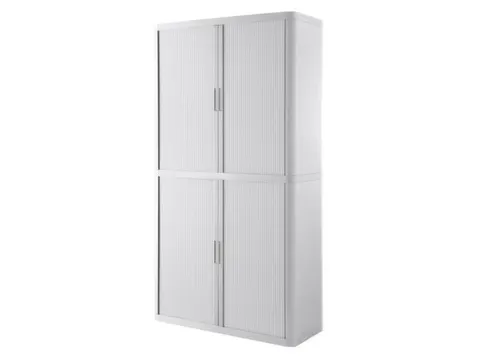 Roldeurkast HxBxD 2040x1100x415mm 4 Oh Romp Wit Front Wit