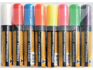 Krijtstift Securit Sma-720 Blokpunt 7-15mm Assorti 8 Stuks - 2