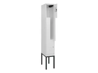 Z-garderobekast,HxBxD 2120x300x500mm,vak B 150/300mm,cil.-slot - 2