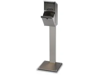 Staande Asbak Met Voet 3.7 liter HXBXD 1100x310x310mm Schuin Afdak - 1