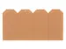 Label karton nr 8 200gr 70x140mm chamois 1000 stuks