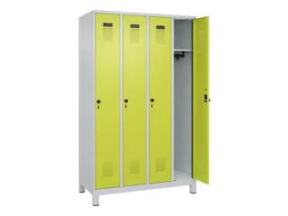 locker,HxBxD 1950x1200x500mm,4vak,vak B 300mm,draaigrendel,voeten - 2