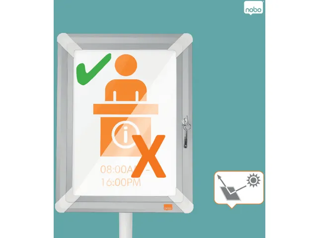 info vloerstandaard Premium Plus, afsluitbaar, ft A4