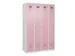 locker voor scheiding van kleding,HxBxD 1850x1200x500mm,4vak