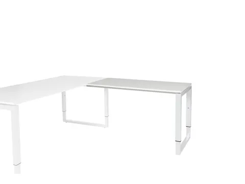 Domino Plus Aanbouw Hoogte Verstelbaar 1200x600mm Grijs 25mm Wit