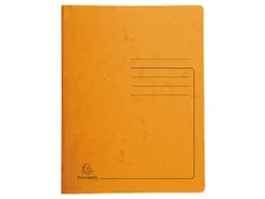 Map glanskarton 355g met veer A4 oranje