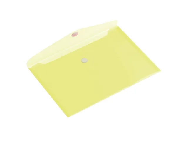 Enveloptas HF2 A4 335x240mm dwars PP transparant geel
