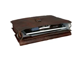 Business tas Pride and Soul JAYDEN. Bruin leer. - 4