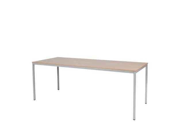 Domino Basic Tafel Vaste Hoogte 2000x800mm Hav/Kers 25mm Alu 4-Poots