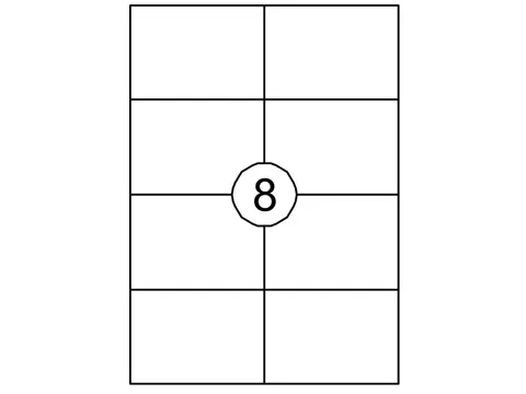 Etiket Quantore 105x74mm Wit 800stuks