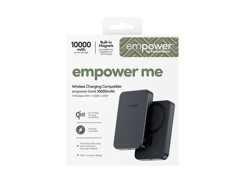 PanzerGlass empower by empower Bank | 10000mAh | Space Black,