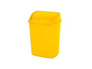 Afvalbak met Swing deksel 15 Liter Geel - 1