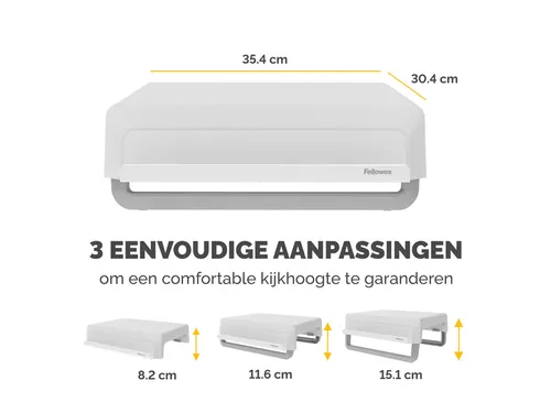 Monitorstandaard Fellowes Breyta wit