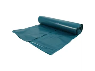 Afvalzak LDPE Gerecycled 65/20x125cm T70 blauw 196 Liter 10x10 Stuks - 1