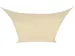 Voile solaire perméable carré 5x5m Champagne