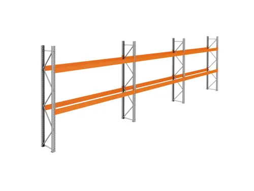 palletstelling,basis+2xaanbouw,HxBxD 3360x11200x750mm,vakl. 3400kg