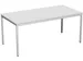 Bureau 720x1600x800mm gris clair piètement RAL7035