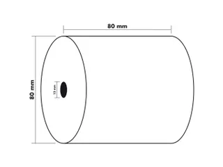 Kastickets 80X80X12X72 1-Laags Thermisch 55Gram - 4