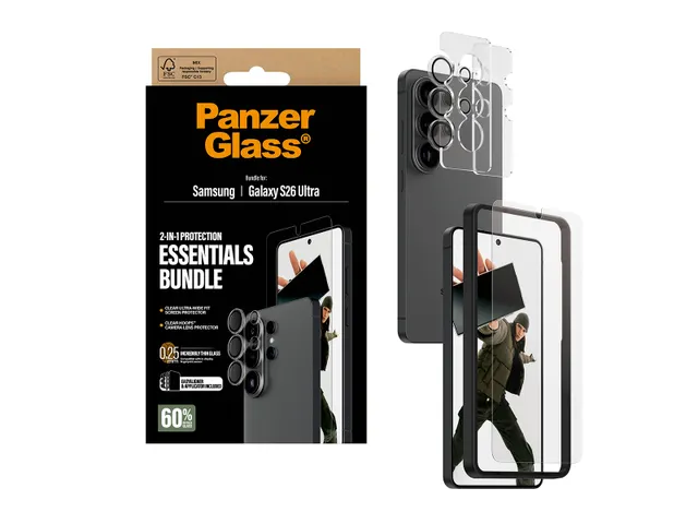 PanzerGlass 2-in-1 Hoops Bundle Samsung Galaxy S26 Ultra | Ultra-