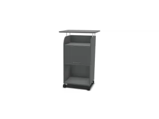 caddy,HxBxD 1130x550x470mm,3niveaus,1kasten,MS-donkergrijs - 1
