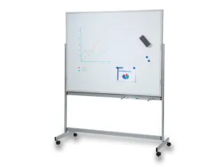mobiele combiplanner,HxB 1185x1495mm,magnetisch,bord wit,m. raster - 3
