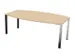 vergadertafel,HxBxD 740x2000x1200mm,vatvormig,NE-esdoorn