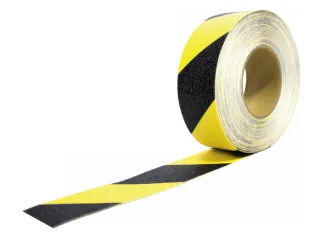 tape,geel/zwart,band LxB 18,3mx50mm,met antislip-eigenschappen - 1