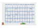 Nobo Performance Planbord Jaar 90x60cm
