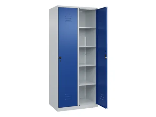 wasgoedverdeelkast,HxBxD 1850x800x500mm,vak B 400mm,cilinderslot