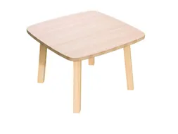 bijzettafel,HxBxD 400x600x600mm,4voeten natuur,vierkante buis