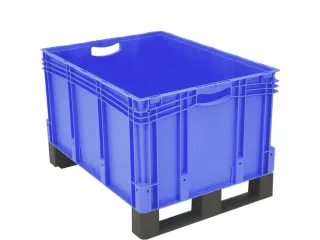 Euronorm Stapelkrat Pp 420x800x600mm 169l Dubbele Bodem Sledepoten - 2