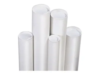 Verzendkoker CleverPack rond A1 +doppen 630x50x1.5 wit 5stuks - 3