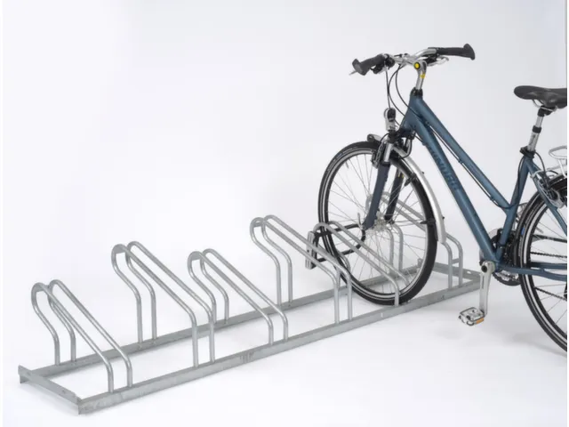 Fiets-Beugelrek L 2100Mm 6Plaatsen Enkelzijdig Gelast Verzinkt