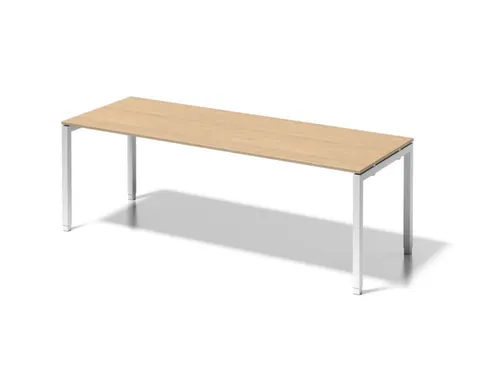 In hoogte verstelbaar bureau,HxBxD 650-850x2200x800mm,blad esdoorn