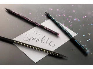 Potlood Faber-Castell Grip Sparkle Midnight 3 kokers elk 48 potloden - 2