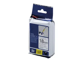 Lettertape Brother Tze-fx241 18 Mm Wit/Zwart - 1