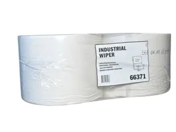 Blanco Industrial Poetspapier 2-laags wit 450mtr/24cm 1.500vel/rol 2st