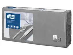 Lunch Servetten Grijs 2-laags 33x33cm 1/4 vouw doos 10x200 stuks