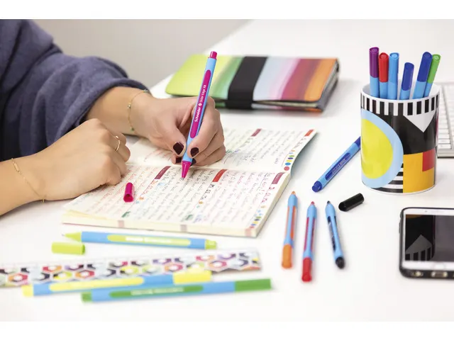 Balpen Schneider Slider Edge extra breed rood