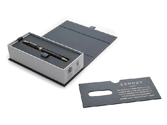 Balpen Parker Sonnet Matte black lacquer GT Medium