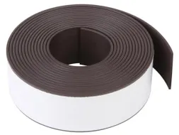 Flexibele magneetstrip zelfklevend 300x2.5cm Zwart